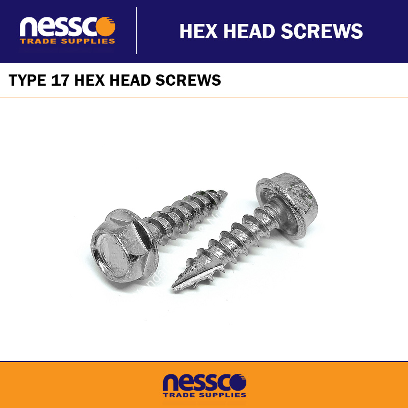 TYPE 17 HEX HEAD SCREWS